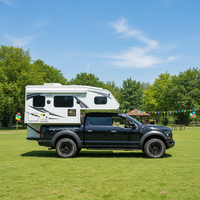 Camping-car confortable pour pick-up 4x4 tout-terrain, étanche, moderne, de haute qualité, pour 4 personnes, avec cuisine coulissante