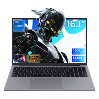 Ordinateur portable professionnel de haute qualité OEM, neuf, 16,1 pouces, Intel I7-1060NG7 Quad Core, Windows 11, 16:10, SSD 512 Go, 16 Go DDR4, 1920x1200 IPS