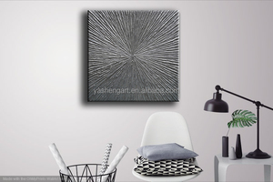 Nghệ thuật đương đại sơn dầu trên vải kết cấu kết cấu bạc màu Xám sơn hiện đại nhà văn phòng trang trí trừu tượng tường nghệ thuật - Product Image 3