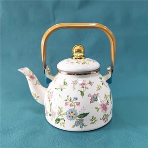 1.2L 2.0L men ấm trà Ấm đun nước tráng men rim còi emaye emaille đầy màu sắc màu đỏ màu xanh ollas de peltre <span class=keywords><strong>Avon</strong></span> đầy đủ đề can không gỉ - Product Image 1