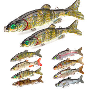 คุณภาพสูงสินค้าคงคลัง Swimbait VMJM05-4.5 Sinking เหมือนจริง3D Eyes Multi ข้อต่อ Segmented พลาสติก ABS ขายส่งตกปลา Lure - Product Image 1