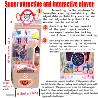 Vente directe fabricant de machines de jeux vidéo : Machines à attraper Space Rabbit Clip Gripping Machine