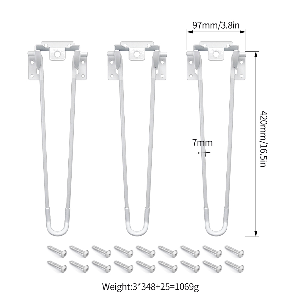 42cm White Leg * 3 White