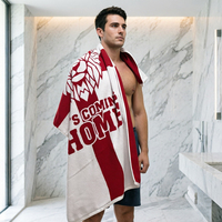 Serviette de bain grande taille 100% coton, drapeau de Saint-Georges d'Angleterre, palette rouge et blanche, souvenir de football anglais pour les supporters acharnés
