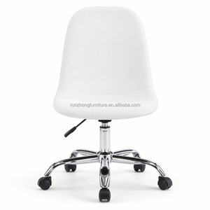<span class=keywords><strong>Chaise</strong></span> <span class=keywords><strong>de</strong></span> <span class=keywords><strong>bureau</strong></span> pivotante en lin blanc avec base et <span class=keywords><strong>roulettes</strong></span> chromées, <span class=keywords><strong>chaise</strong></span> <span class=keywords><strong>de</strong></span> <span class=keywords><strong>bureau</strong></span> moderne réglable en hauteur pour la maison et le <span class=keywords><strong>bureau</strong></span> - Product Image 4
