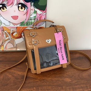 Sac Ita personnalisé de forme dessin animé sac Ita personnalisé sac messager Ita mignon en PVC transparent pour dame et filles - Product Image 3