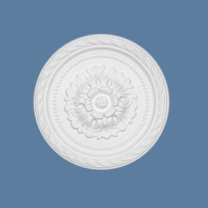 Médaillon de Rose Sculpté en Mousse de Polystyrène Expansé pour Rosace de <span class=keywords><strong>Plafond</strong></span> Décorative Blanche Intérieure - Product Image 1