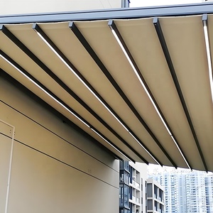 Pérgola con Techo Retráctil Ajustable Eléctricamente de Weleadalu, Directo de Fábrica, Precio Bajo, para Terrazas, Marco de Aluminio - Product Image 4