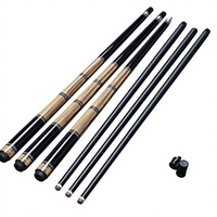 Tongkat Snooker/Pancong Lompat 2 Bagian Berkualitas Tinggi, Tahan Lama, Ringan, Sambungan Tengah 1/2 Split, Shaft Fiberglass, Baja Anti Karat