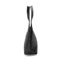 Bolso Tote Acolchado de Moda con Cartera Extraíble, Bolso de Mano de Cuero PU Negro, Personalizable, para Mujer, para Viajes y Desplazamientos