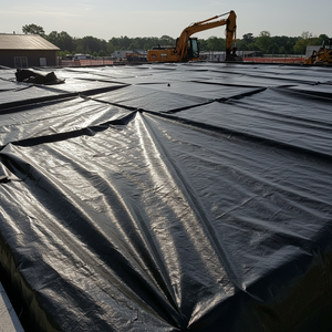 सस्ते मूल्य भंडार pvc लेपित जाल कपड़े सादे हैवीवेट वाटरप्रूफ विंडप्रूफ तिरपाल तिरपाल - Product Image 2