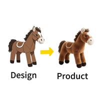 Peluche Cheval Personnalisée, Jouet en Peluche, Fabrication OEM/ODM, Rembourrage Coton PP, Peluche Ultra Douce pour Enfants, Cadeau, Collection, Vente en Gros