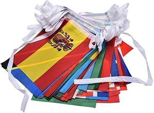 Flagnshow متعدد الألوان مثلث شكل سلسلة العلم راية شنقا زينة راية علم - Product Image 4