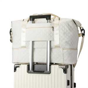 OEM Sac de sport matelassé Sac de nuit étanche de grande capacité Séparation sèche et humide Sac de voyage de gymnastique Bagages avec compartiment à chaussures - Product Image 3