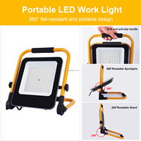 Projecteur LED portable 50W 100W 150W 200W pour extérieur, garage, sécurité, construction, IP66 étanche, éclairage de travail sur pied