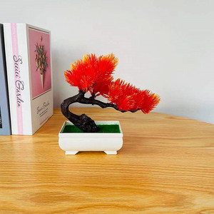Mini Bonsaï Artificiel Qi Xing en Pot – Plantes Décoratives d'Intérieur en Plastique pour la Maison et le Bureau, Arbre Ornemental avec Pot - Product Image 4