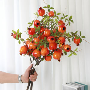 Simulazione di plastica frutta fiore di melograno fiore di decorazioni per la casa a buon mercato - Product Image 5