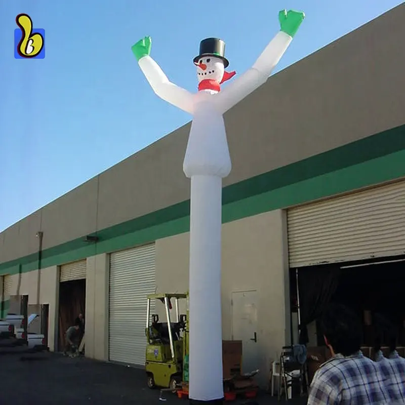 Рождественский надувной снеговик, воздушный танцор неба в продаже