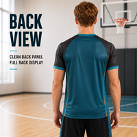 Kaos Latihan Basket Pria Khusus, Cepat Kering, Bernapas, Lengan Pendek, untuk Latihan Basket Tim Sehari-hari