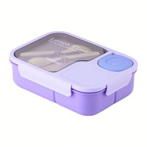Boîte à bento à compartiments personnalisée pour étudiants boîte à salade micro-ondable pour les travailleurs boîtes à lunch japonaises avec couverts vente en gros - Product Image 1