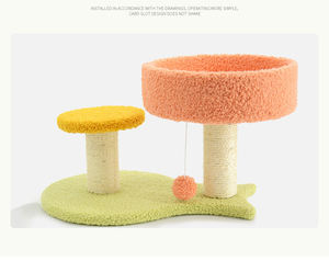 Diskon besar-besaran 2023 tempat tidur kucing kayu menyenangkan pohon kucing rumah tempat tidur furnitur menara aktivitas - Product Image 6