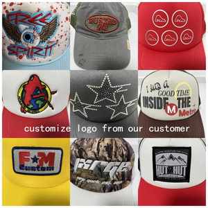 HN0001 Gorras y sombreros al por mayor en blanco para bordado, personalizados para deportes al aire libre, golf, gorra de béisbol de espuma, gorra trucker de malla con estampado en relieve - Product Image 2