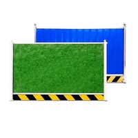 Panneau sandwich en mousse galvanisée couleur gazon, qualité ingénierie, protection réfléchissante IP55, clôture temporaire de protection pour métro