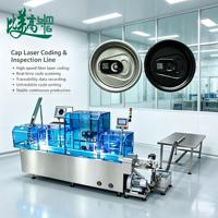 Machine de marquage et de codage laser à fibre entièrement automatique pour capuchons en aluminium avec inspection visuelle intégrée, OCR et rejet automatique – Marque BMG