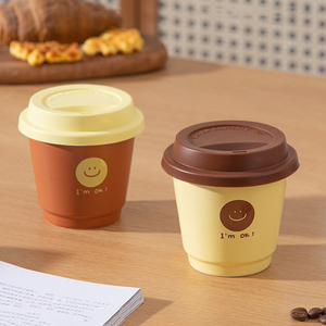 Portable Coffee to Go Mug <b>Reusable</b> Mini Tumbler <b>Cups</b> Ceramic Travel Mug with Lid - Product Image 3