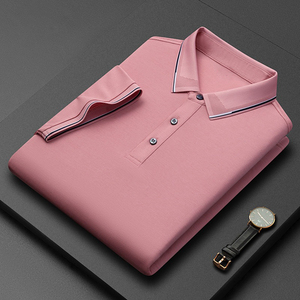 Polo para Hombre, Diseño de Doble Cuello, Estilo Casual, Manga Corta, Algodón Transpirable - Product Image 3