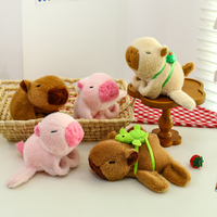 Prix réduits et haute qualité, vente en gros d'usine, jouets mignons en peluche de capybara, bracelet à claquer en peluche de capybara