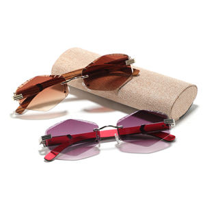 Mới hợp thời trang biểu tượng tùy chỉnh không có Vành kính mát bằng gỗ đền Kính mát sang trọng 2025 - Product Image 2