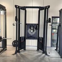 Meilleure Vente : Station de Musculation Commerciale Multifonctionnelle avec Crossover par Câbles, Smith Machine et Rack de Musculation Robuste en Acier pour Salle de Sport
