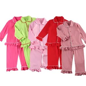 RTS natale bambini pigiama cotone personalizzato bambini pigiama vuoto set ragazze pigiameria