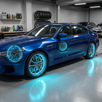 Nouveau Kit d'éclairage d'anneaux de garniture de pneu de roue de voiture illuminé par LED Rgb pour Dodge Ram 3ème feu stop pour voiture universelle