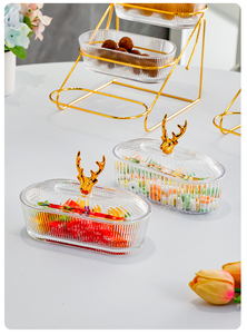 Ensemble de Plateaux à Desserts et Décorations de Fête <span class=keywords><strong>Ours</strong></span> Mignon, Présentoir Multicouche en Plastique pour Fruits, Thé de l'Après-midi, Fruits Secs et Noix - Product Image 5