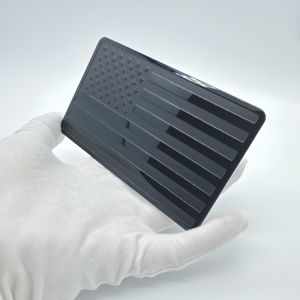 Эмблема с американским флагом на заказ, 7-дюймовая наклейка с черным американским флагом, наклейка с автомобильным крылом, наклейка из сплава, металлические наклейки, универсальные наклейки - Product Image 1