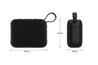 Enceinte portable étanche en plastique JB Loud pour extérieur avec subwoofer, commande vocale, lumière LED clignotante, TF, FM, idéale pour les fêtes