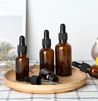 Offre Spéciale 5 -100ml En Verre ambré Flacon compte-gouttes Bocaux Flacons Avec Pipette Pour Parfum Cosmétique Bouteilles D'huile Essentielle