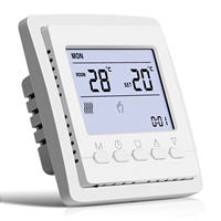 Termostato Doméstico con Botones de Control de Temperatura, Termostato WiFi Tuya para Programar el Calentamiento de Agua
