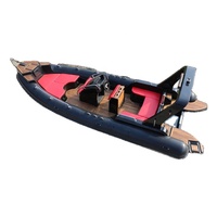 Bateau gonflable rigide en aluminium, vitesse de pêche en PVC, hors-bord, moteur Hypalon, pour loisirs, yatch, * 7m