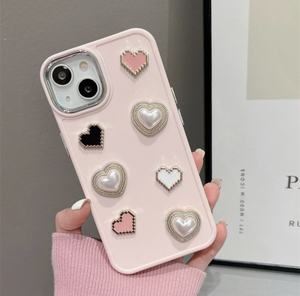 เคสโทรศัพท์ซิลิโคนนิ่มผิวด้านเรียบง่ายลายความรักสีชมพูยอดนิยม3D สำหรับ <span class=keywords><strong>iPhone</strong></span> 15 13 14 <span class=keywords><strong>12</strong></span> <span class=keywords><strong>PRO</strong></span> <span class=keywords><strong>MAX</strong></span> 15 PLUS 11 - Product Image 2