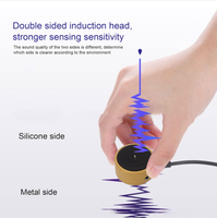 Détecteur de fuites audio haute sensibilité à double sonde, capteur géophone, outil de localisation de canalisations d'eau souterraines
