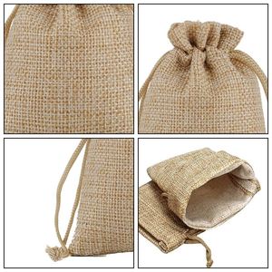 Full Color Linen Gift Luxury <b>Black</b> and White Colored Jewelry Small Drawstring <b>Bag</b> for Sale - Product Image 3
