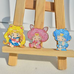 Spilla in plastica a forma di coniglio di fuoco con personaggi dei cartoni animati Sailor Moon Lizi Mizuno Ami Akino Minako per accessori per bambole - Product Image 3