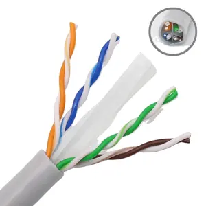 Z-Crown Factory Price Cat 6 UTP / STP / SFTP Cable indoor and Outdoor Pass Test OEM Support cat6 lan cable