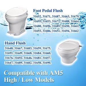 Module de vanne d'eau pour toilettes de camping-car, pièce de rechange 31688 31687 31683 31680 en plastique avec joint torique et joint d'étanchéité - Product Image 3
