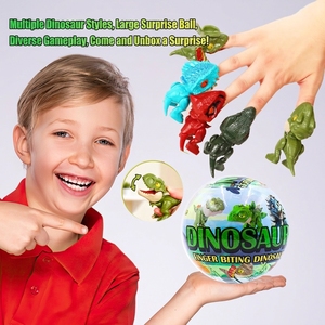 Sachet surprise de dinosaure jouet, dinosaure qui mord le doigt, jouet pour enfants, pour garçons, modèle animal réaliste T-Rex jurassique - Product Image 3