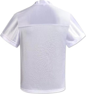 Premium Sportswear Men <b>Mesh</b> American Football Jersey Grey Breathable Teamwear <b>Top</b> Custom Logo OEM Athletic Uniform Wholesale USA - Product Image 6