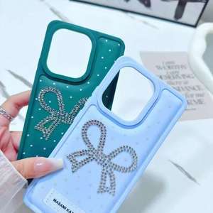 Funda de Teléfono BAILI de Fábrica 2025, la Más Vendida, de Bajo <span class=keywords><strong>Precio</strong></span>, Hermosa, con Diseño de Mariposa de Diamantes, Color Suave, Resistente a Golpes, para Iphone/OPPO/Tecno - Product Image 3